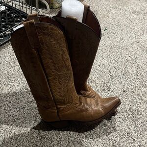 Dan Post Brown Leather Cowboy Boots